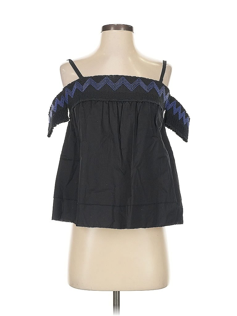 Pre-owned Rebecca Minkoff Tank Top Black Strapless Neckline Tops