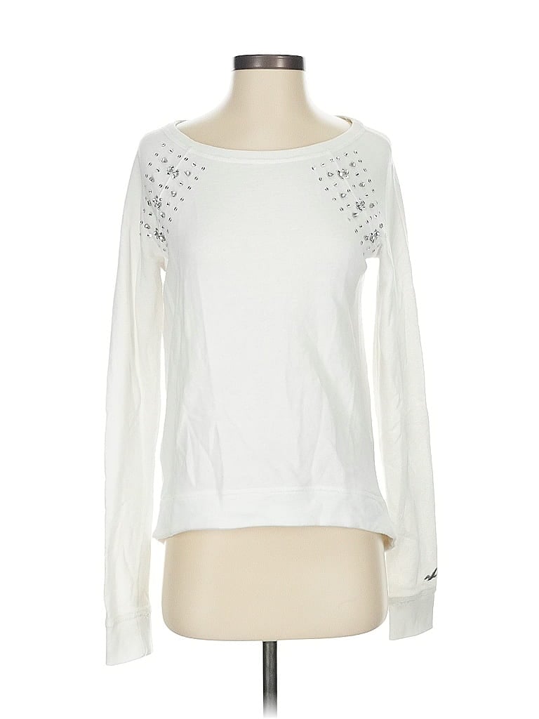 Hollister White Pullover Sweater Size XS - photo 1