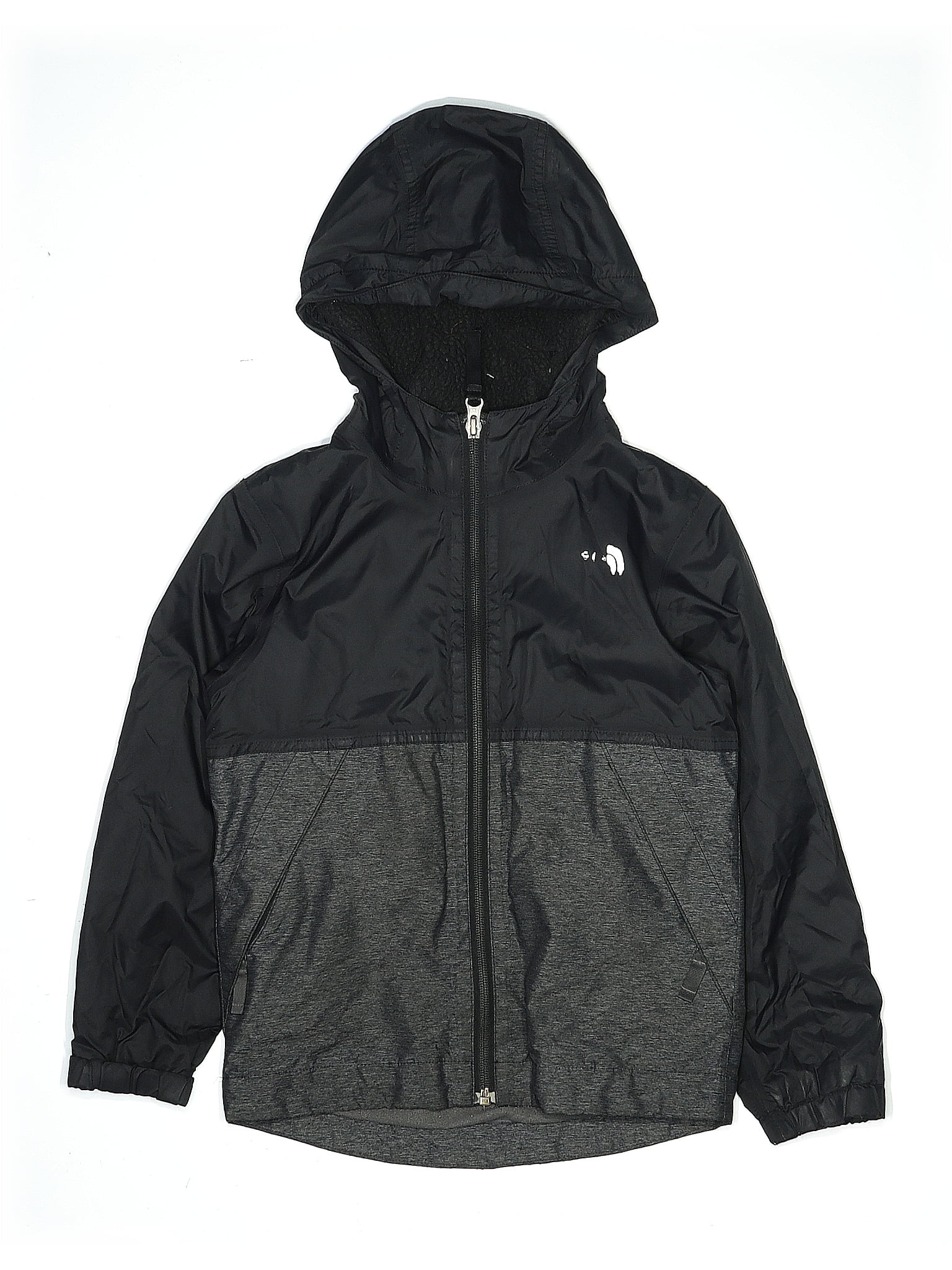 The North Face 100% Nylon Black Windbreaker Size 6 (big kids)