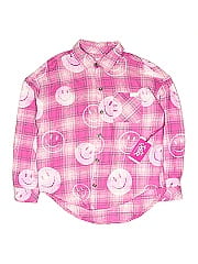 Justice Long Sleeve Button Down Shirt