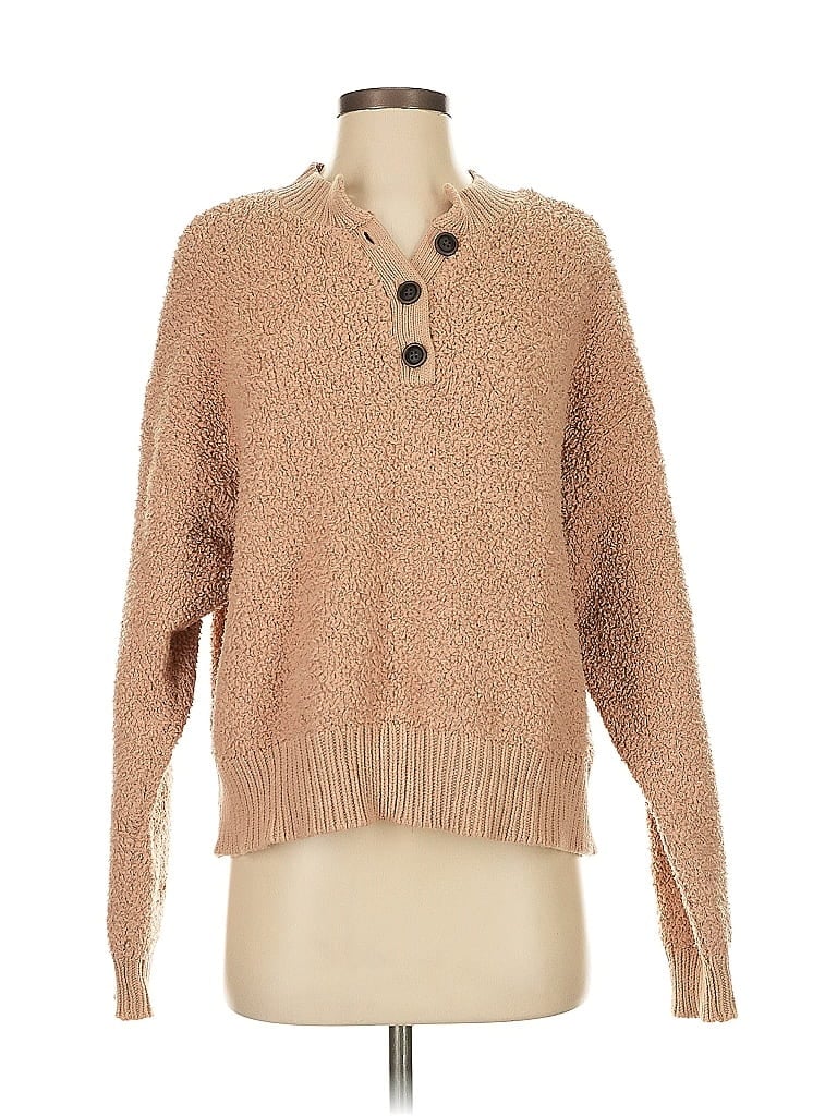 LA Hearts Tweed Tan Pullover Sweater Size S - photo 1