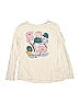 Tea 100% Cotton Ivory Pink Long Sleeve T-Shirt Size 12 (big kids) - photo 1