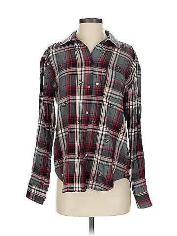 Elizabeth and James Long Sleeve Button-Down Shirt (view 1)