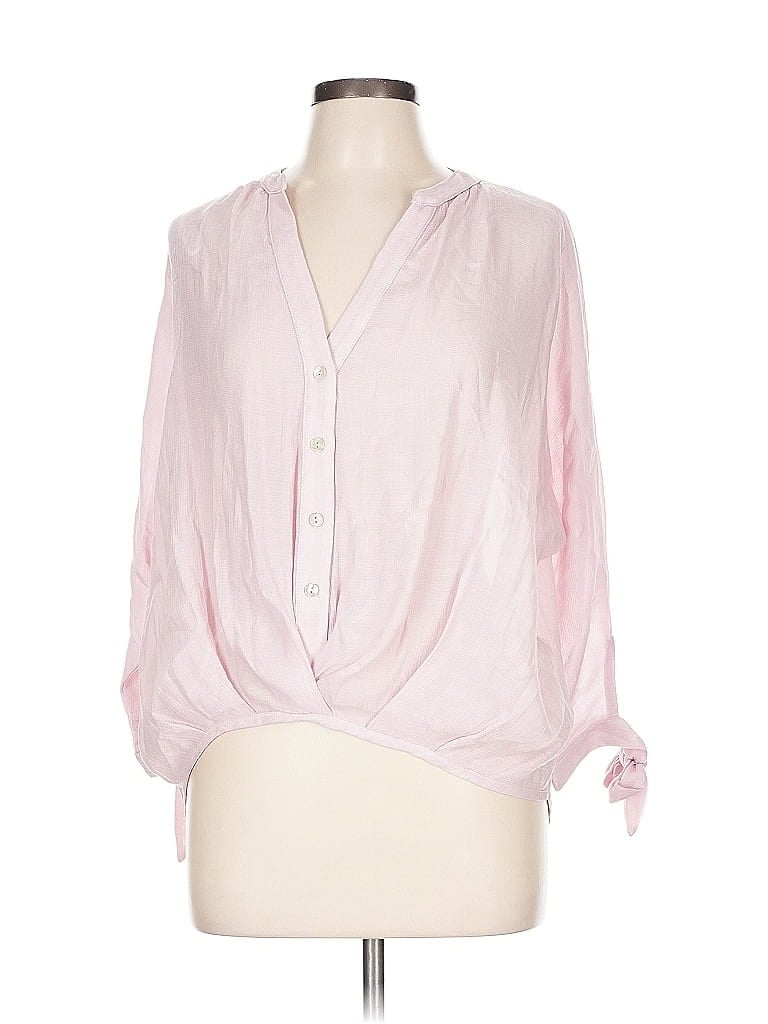 Click to view more detailed imagery on our partner's website Pre-owned The Clothing Company 3/4 Sleeve Blouse In Pink