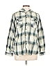 Carhartt 100% Cotton Plaid Silver Long Sleeve Button-Down Shirt Size 12 - photo 1