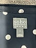 Soho JEANS NEW YORK & COMPANY 100% Polyester Polka Dots Black 3/4 Sleeve Blouse Size M - photo 7