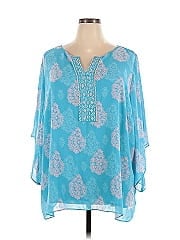 Belle By Kim Gravel 3/4 Sleeve Blouse