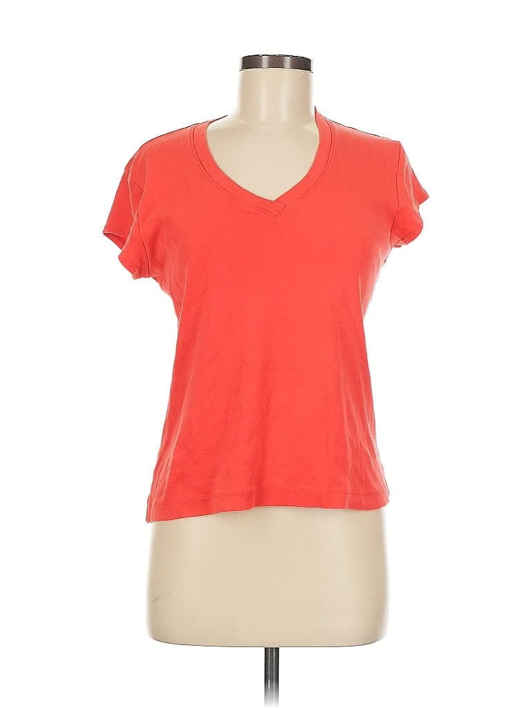 Chico's Design 100% Cotton Orange Short Sleeve T-Shirt Size M - photo 1