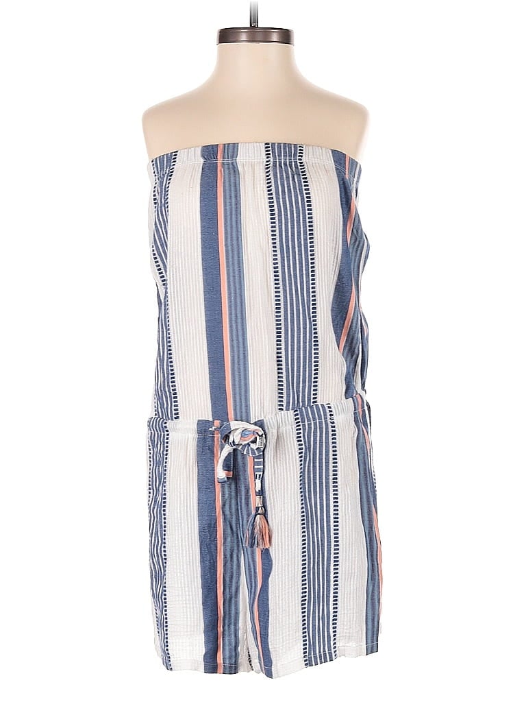 Becca Stripes Blue Romper Size S - photo 1