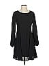 Everly 100% Polyester Solid Black Casual Dress Size S - photo 1