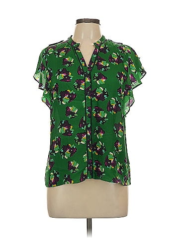 Greylin Short Sleeve Silk Top (view 1)
