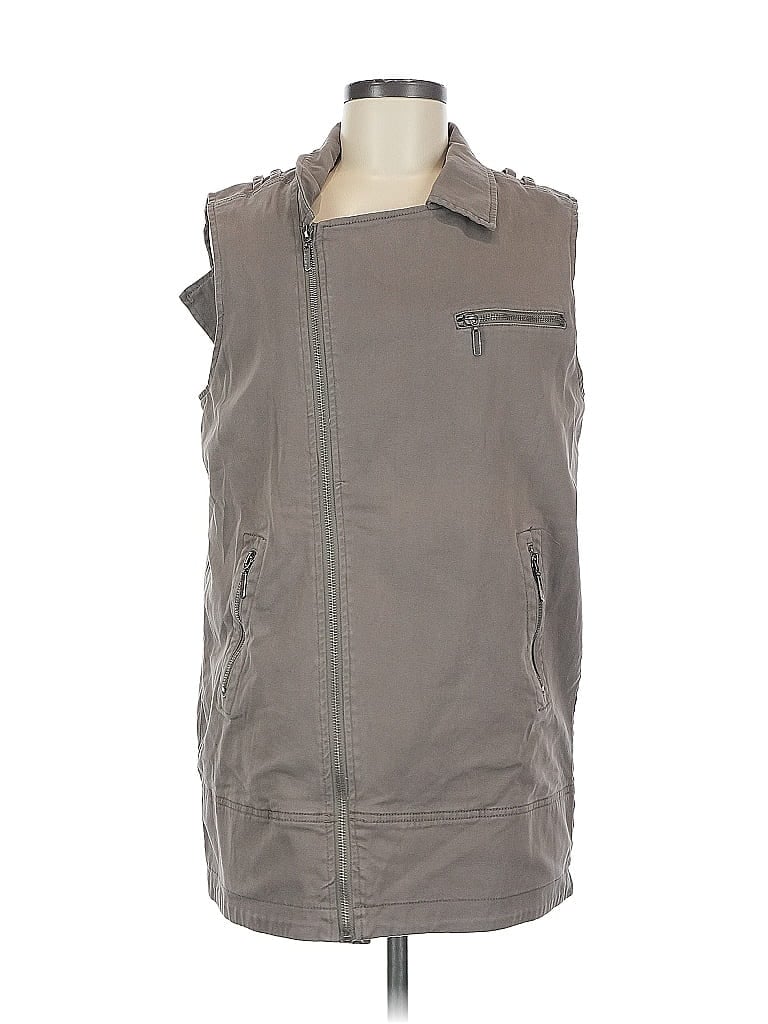 Pre-owned Max Jeans Vest In Gray