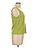 August Silk 100% Silk Green Sleeveless Silk Top Size L - photo 3