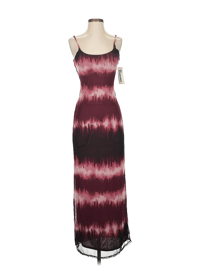 Pre-owned No Boundaries Casual Dress In Burgundy