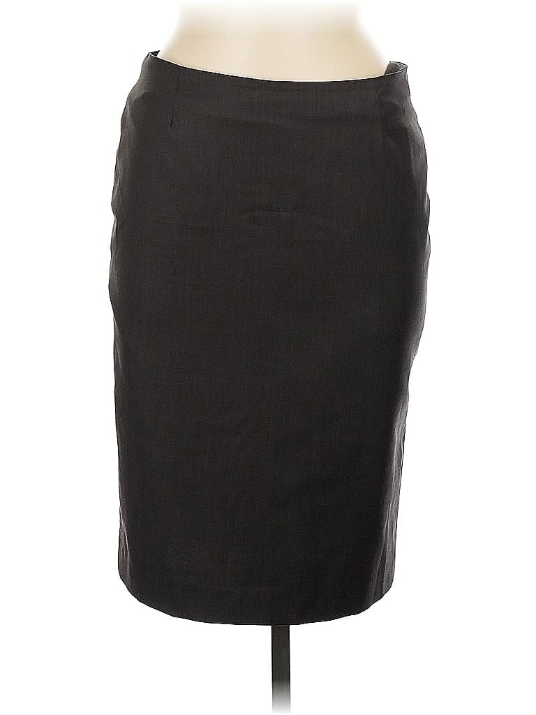 Pre-owned Assorted Brands Wool Skirt In Brown