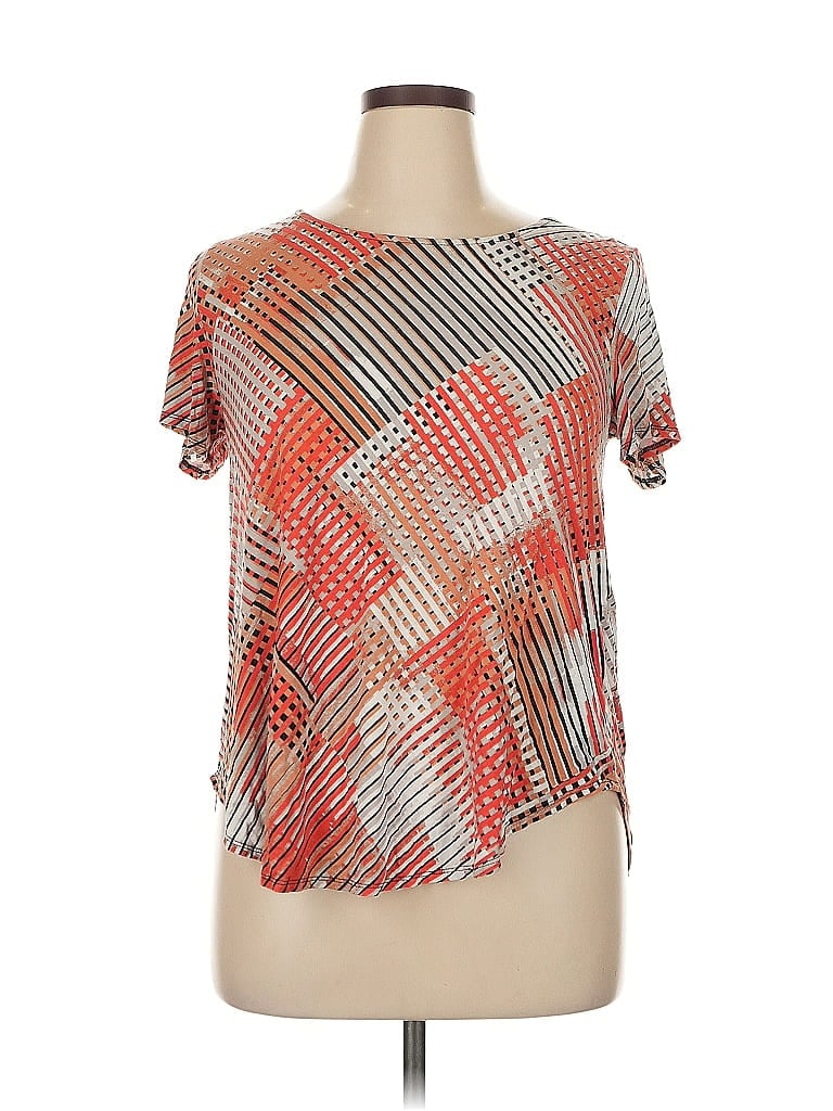 Alfani Red Short Sleeve Blouse Size 0X - photo 1