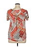 Alfani Red Short Sleeve Blouse Size 0X - photo 2