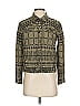 Chico's Design 100% Cotton Tweed Green Long Sleeve Button-Down Shirt Size S - photo 1
