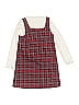 Jumping Beans Plaid Burgundy Dress Size 4 - photo 2