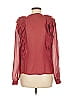Sézane 100% Silk Burgundy Long Sleeve Silk Top Size EU (FR) 38 / US 6 - photo 2