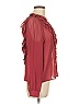 Sézane 100% Silk Burgundy Long Sleeve Silk Top Size EU (FR) 38 / US 6 - photo 3