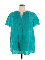 Woman Within Short Sleeve Blouse