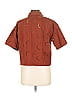 Future Collective Brown Short Sleeve Blouse Size L - photo 2