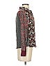 Tiny 100% Rayon Paisley Burgundy Long Sleeve Blouse Size XS - photo 4