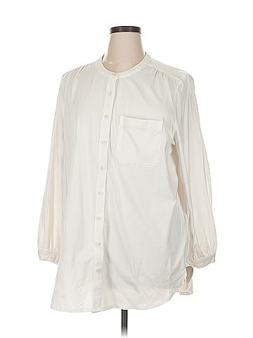 Lands' End 3/4 Sleeve Button-Down Shirt (view 1)