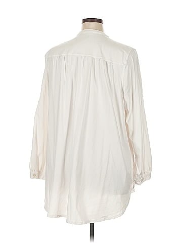 Lands' End 3/4 Sleeve Button-Down Shirt (view 2)
