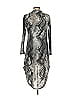 G by Giuliana Rancic 100% Polyester Silver Cardigan Size XXS - photo 2