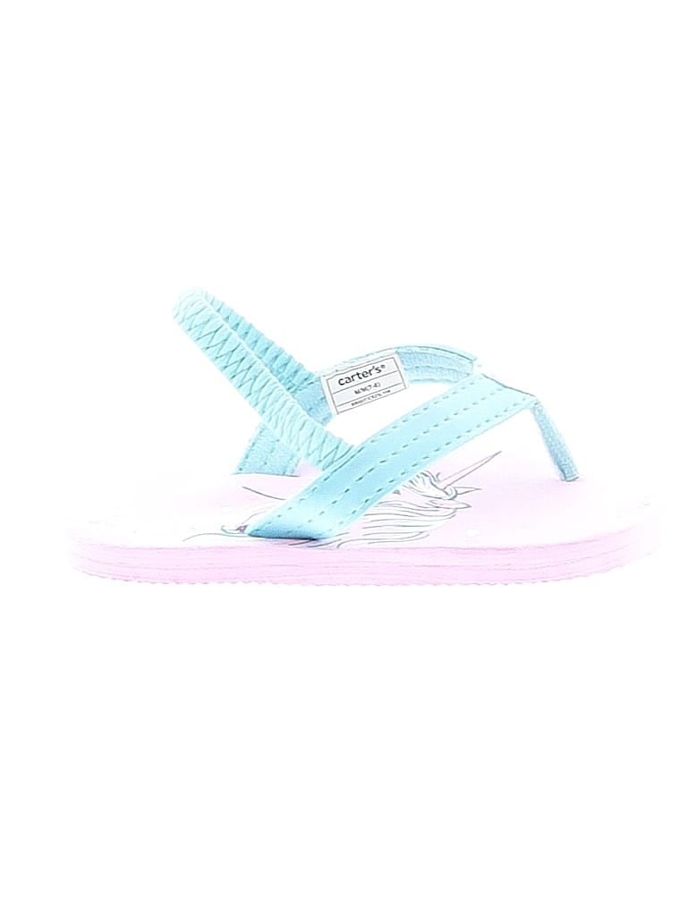 Carter's Blue Purple Flip Flops Size 7 - photo 1