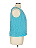 Doncaster Collection 100% Silk Teal Sleeveless Silk Top Size 16 - photo 4