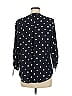 Soho JEANS NEW YORK & COMPANY 100% Polyester Polka Dots Black 3/4 Sleeve Blouse Size M - photo 2