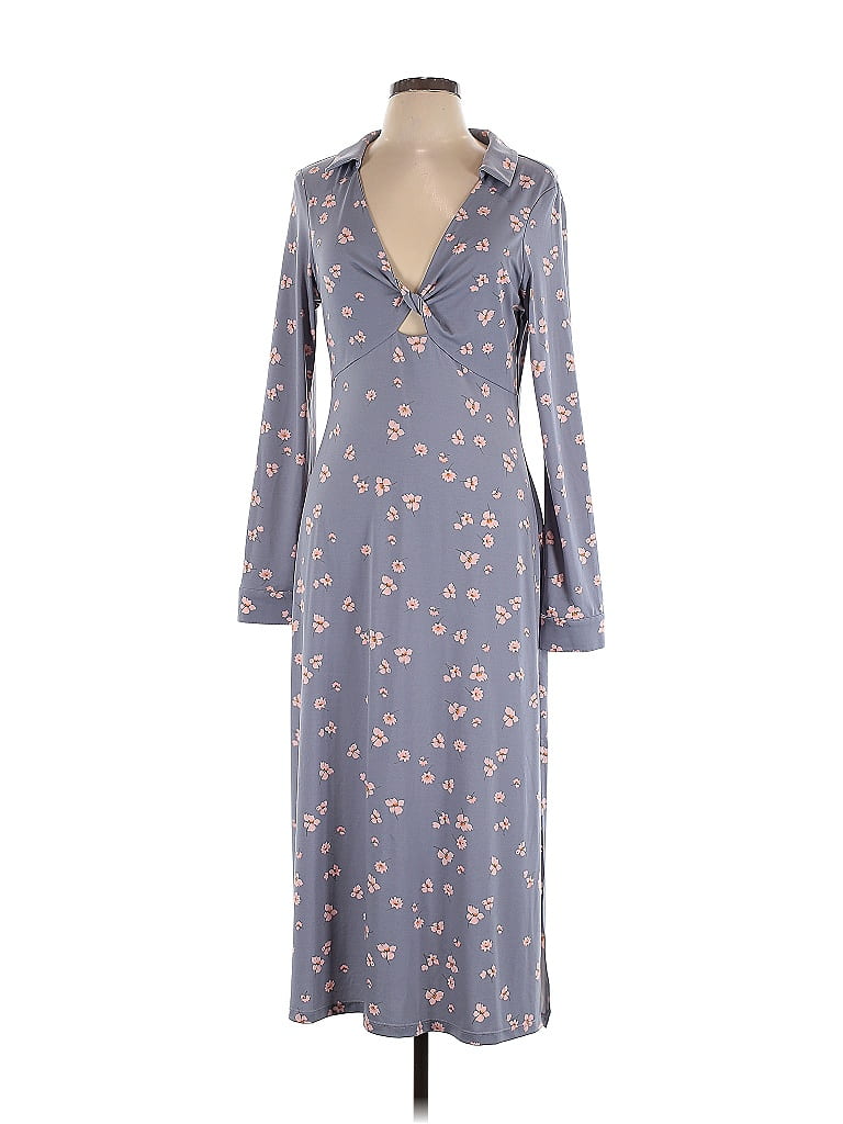 WAYF Gray Casual Dress Size L - photo 1