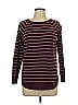 Pink Clover Stripes Burgundy Pullover Sweater Size L - photo 1