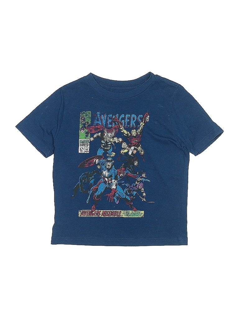 Marvel Blue Short Sleeve T-Shirt Size 4T - photo 1