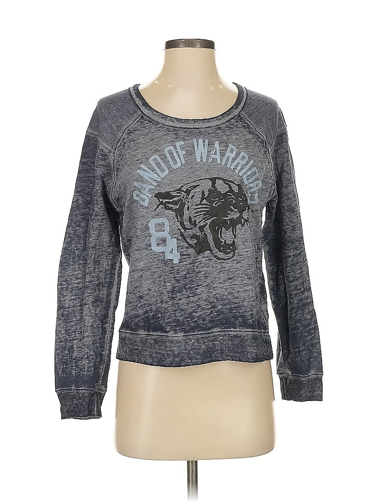 Pre-owned We The Free Pullover Sweater In Gray