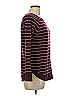 Pink Clover Stripes Burgundy Pullover Sweater Size L - photo 4