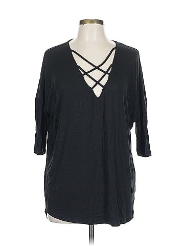Express One Eleven 3/4 Sleeve Top (view 1)