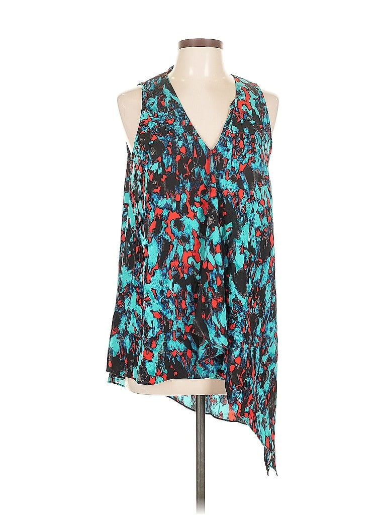 Pre-owned Rachel Rachel Roy Sleeveless Blouse In Blue