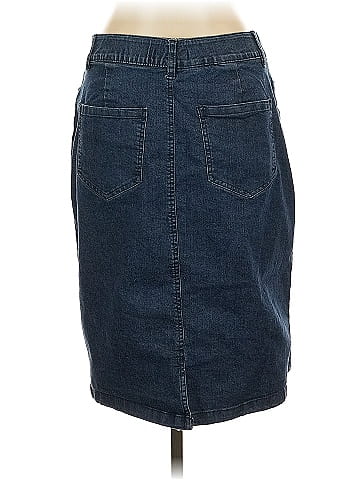 Jessica London Denim Skirt (view 2)