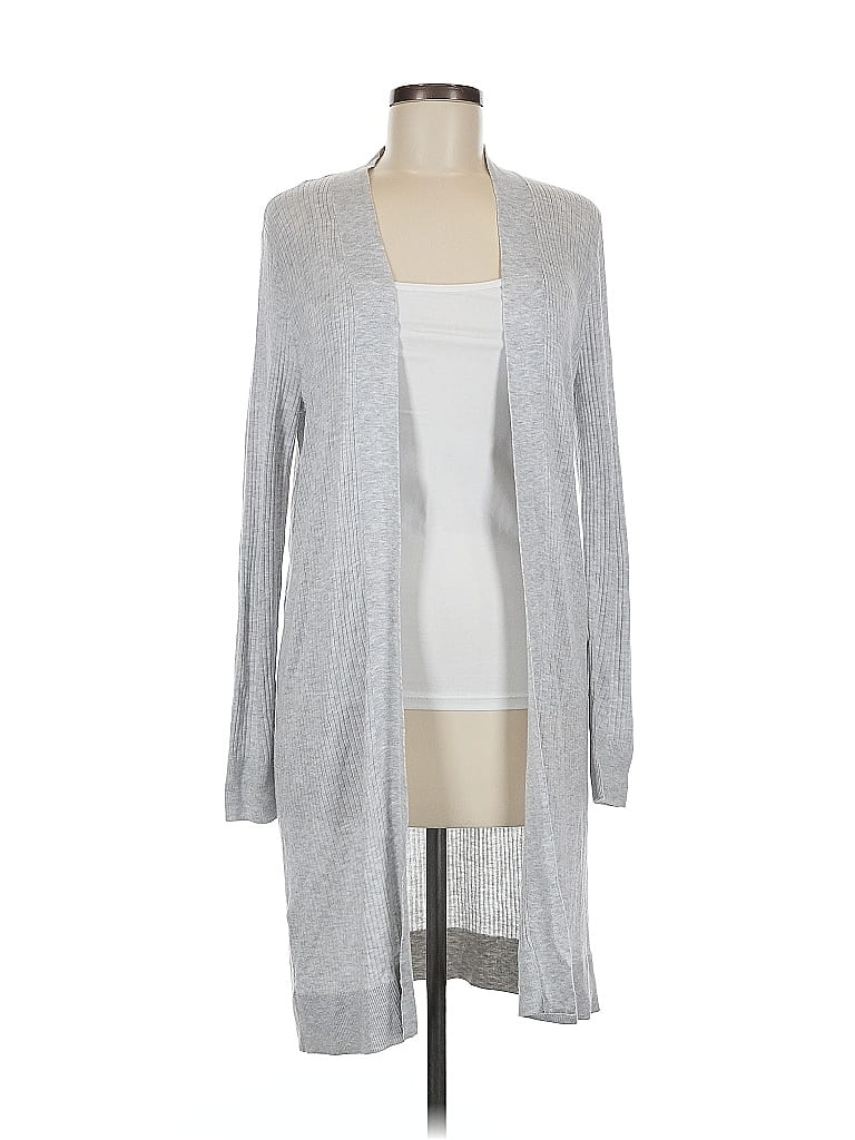 Pre-owned Ann Taylor Loft Cardigan Sweater In Gray