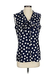 St. John Sleeveless Silk Top