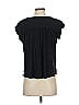 Ann Taylor LOFT 100% Rayon Black Short Sleeve Henley Size S - photo 2