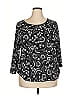 Ruby Rd. Black 3/4 Sleeve Blouse Size 2X - photo 1