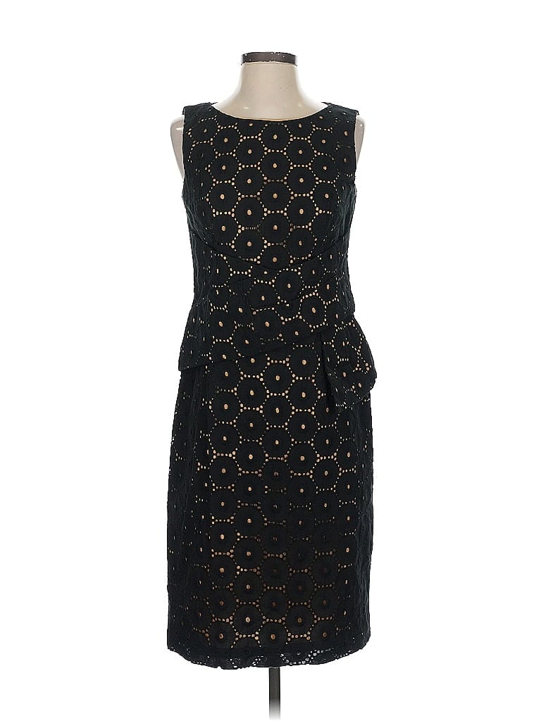 David Meister 100% Cotton Black Cocktail Dress Size 4 - photo 1