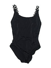Solid & Striped One Piece Swimsuit