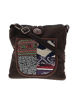 Fossil Plaid Green Blue Crossbody Bag One size