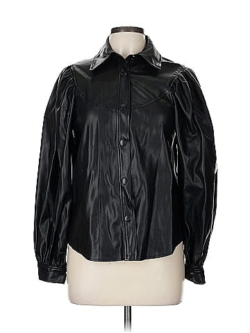 Zara Faux Leather Jacket (view 1)